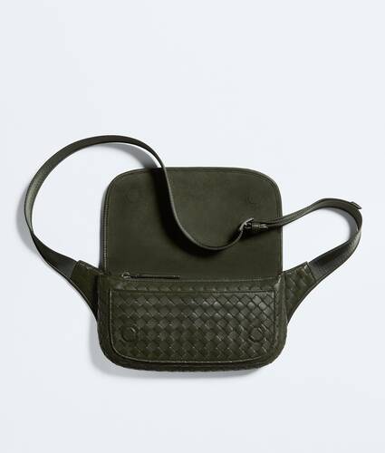 Men's Veneto Belt Bag in Bark green Bottega Veneta Italy EN - Image 3