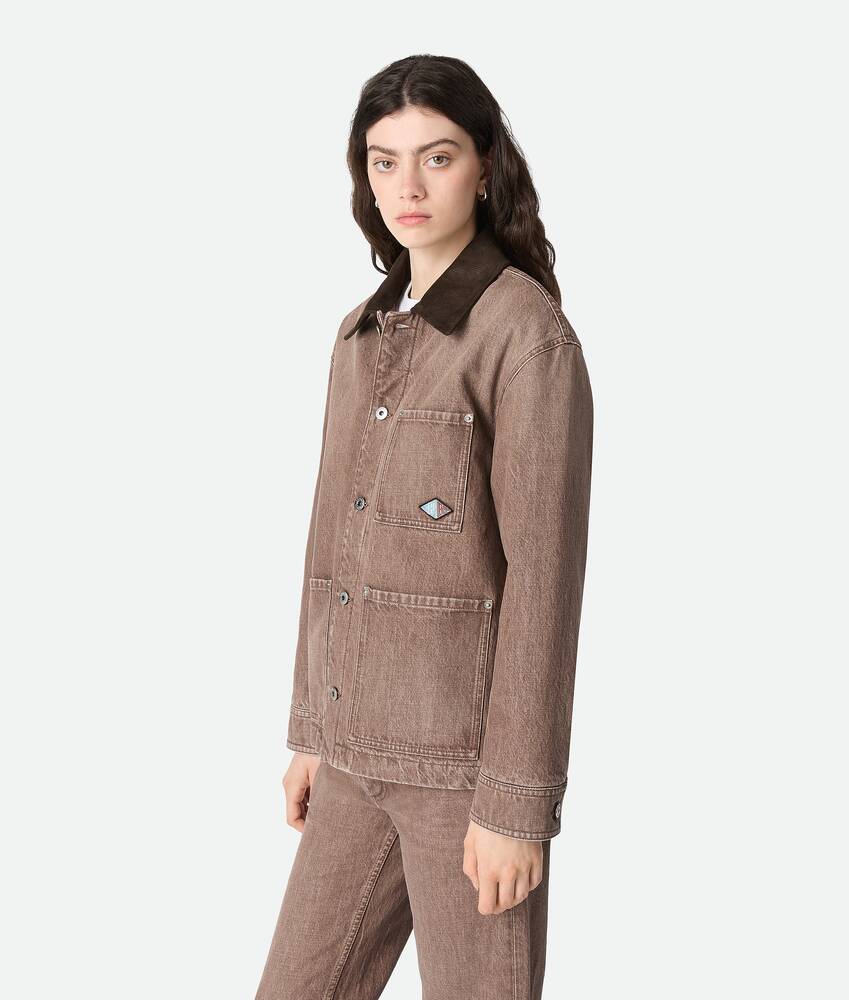 Display a large version of the product image 2 - Brown Denim Jacket