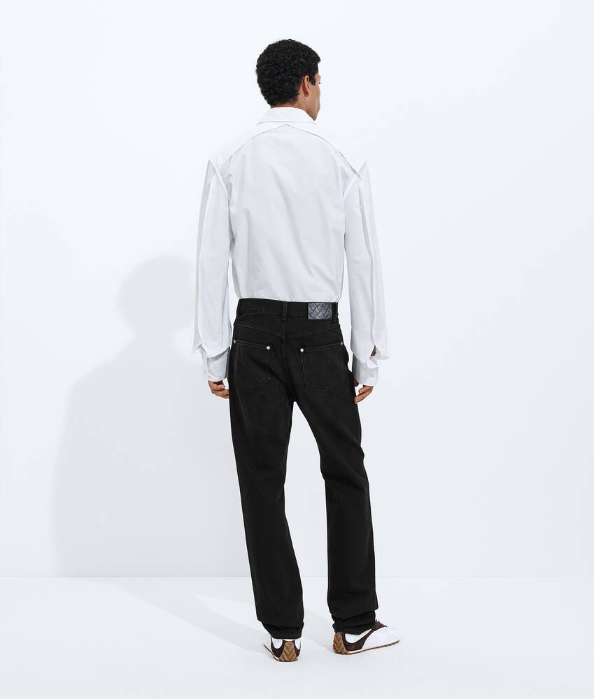 Display a large version of the product image 3 - Faded Black Straight Leg Jeans