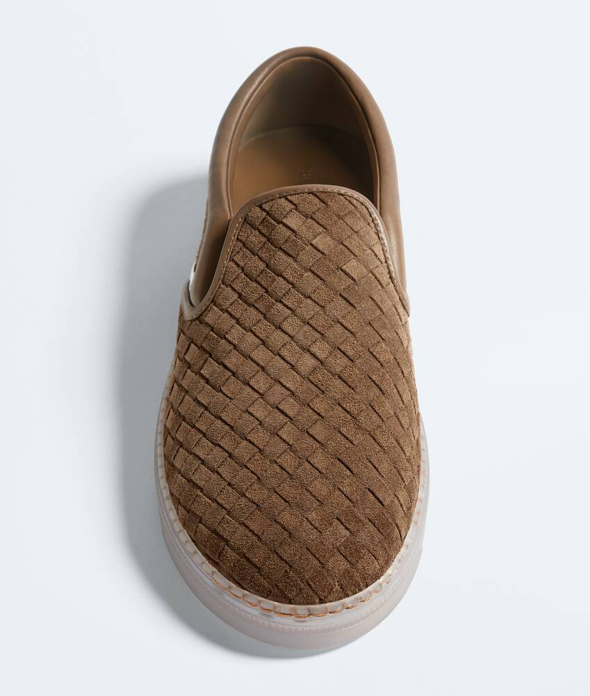 Men's Serena Sneaker in Dark caramel 20 Bottega Veneta Romania EN - Image 4