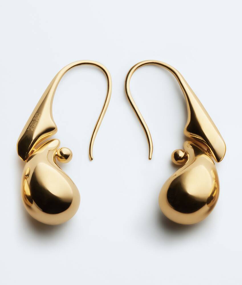Women's Drop Pendant Earrings in Yellow gold Bottega Veneta Bulgaria EN - Image 4