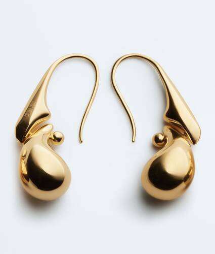Women's Drop Pendant Earrings in Yellow gold Bottega Veneta Bulgaria EN - Image 4