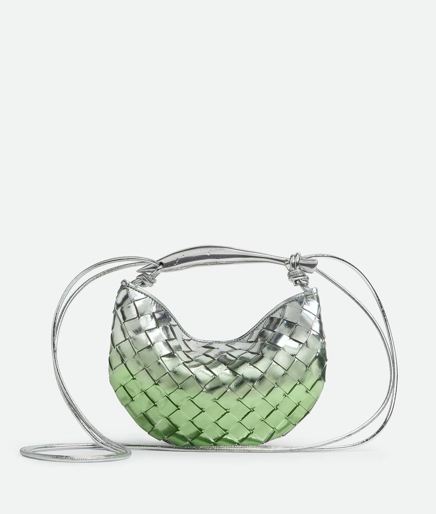 Women's Baby Sardine in Fresh mint/silver Bottega Veneta Mexico EN - Image 5