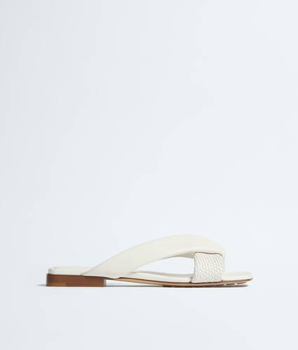 Flache Riva Mules f&uuml;r Damen in Alabaster Bottega Veneta Deutschland DE - Image 1
