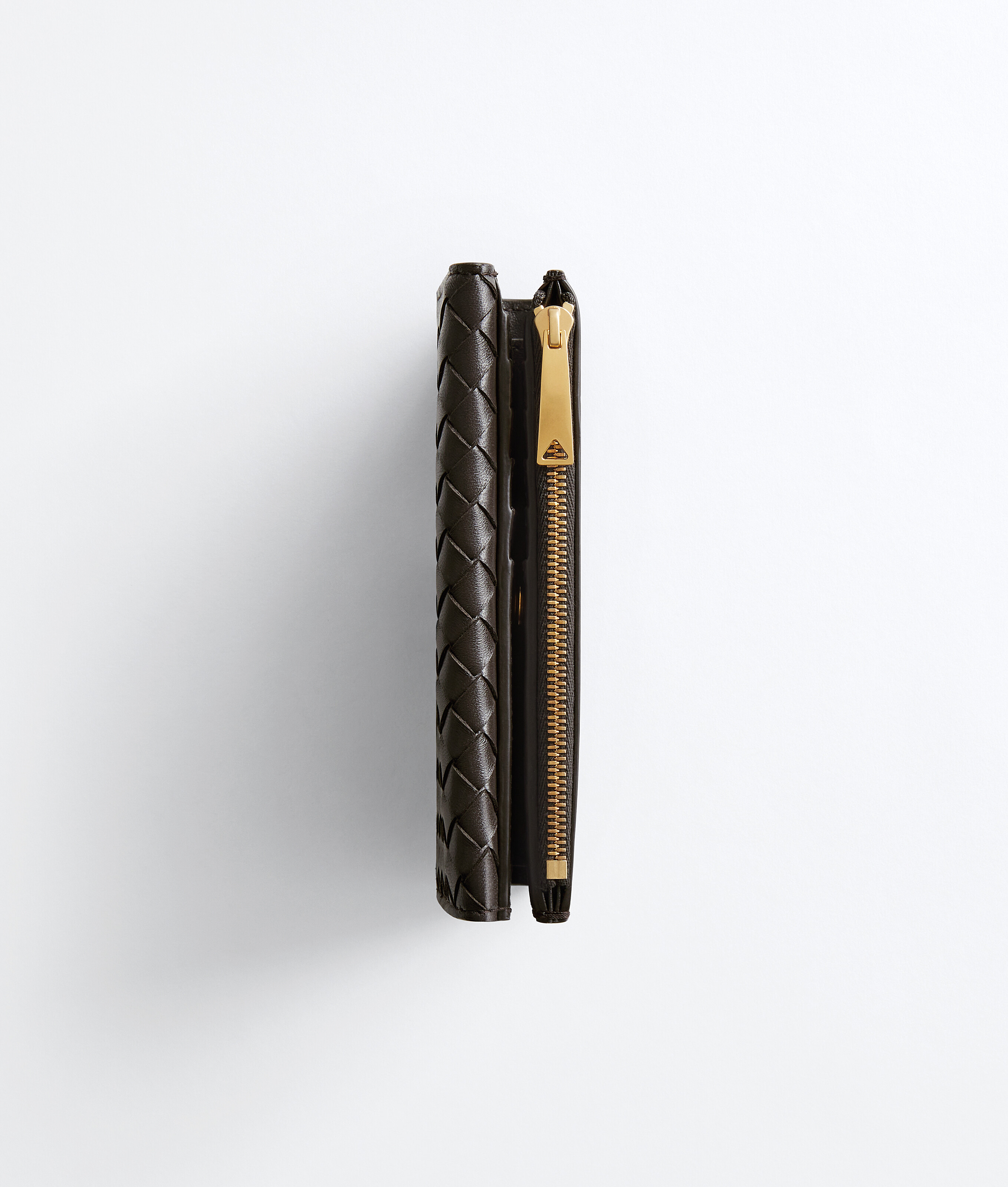 Women's Intrecciato Piccolo Medium Bi-Fold Wallet with Flap in Espresso Bottega Veneta Luxembourg EN - Image 4