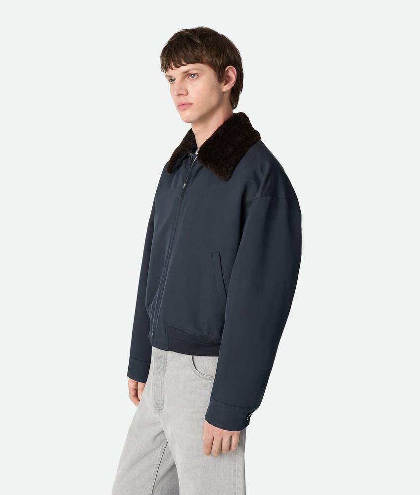 Display a large version of the product image 2 - Silk And Cotton Twill Bomber Jacket