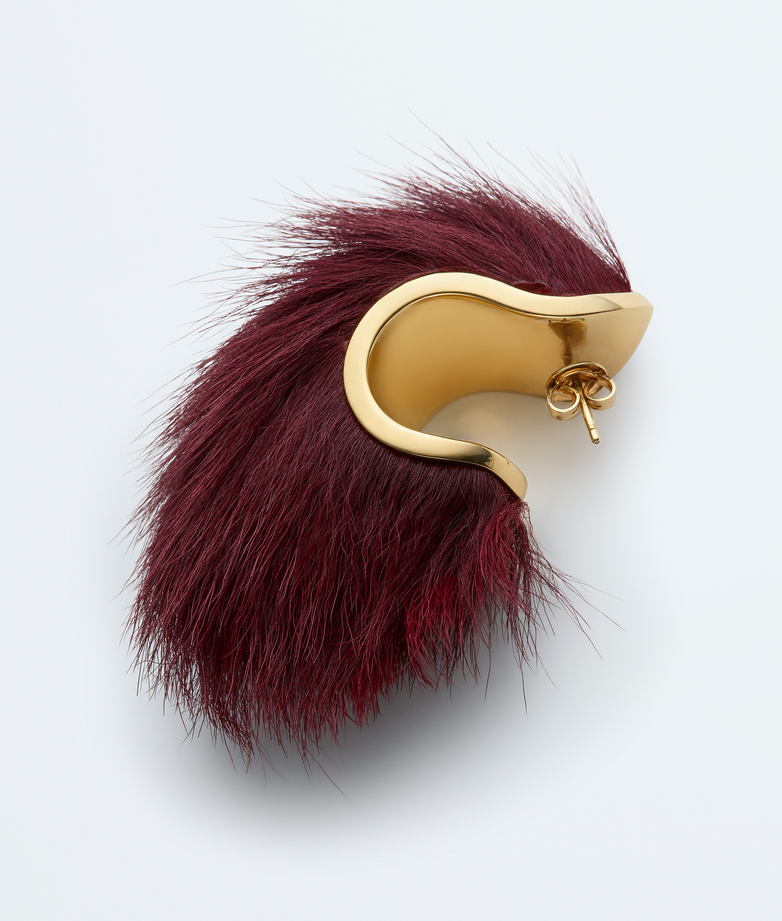 Women's Claw Earrings in Ruby red Bottega Veneta Luxembourg EN - Image 3