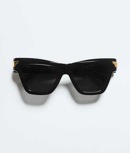 Gafas de sol de ojo de gato Mitre en Black/grey Bottega Veneta M&eacute;xico ES - Image 1
