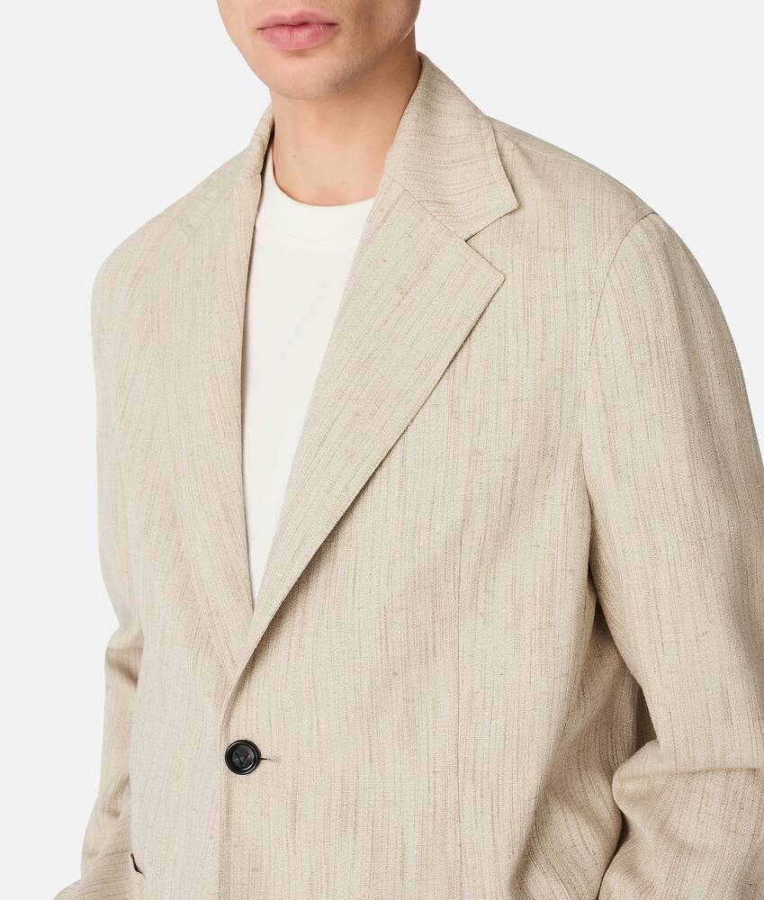 Veste en viscose et soie pour Homme en Grey putty Bottega Veneta Belgique FR - Image 4