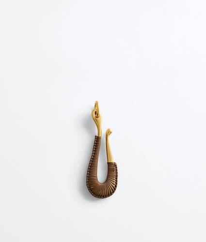 Porte-cl&eacute;s crochet pour Femme en Dark caramel Bottega Veneta Belgique FR - Image 1