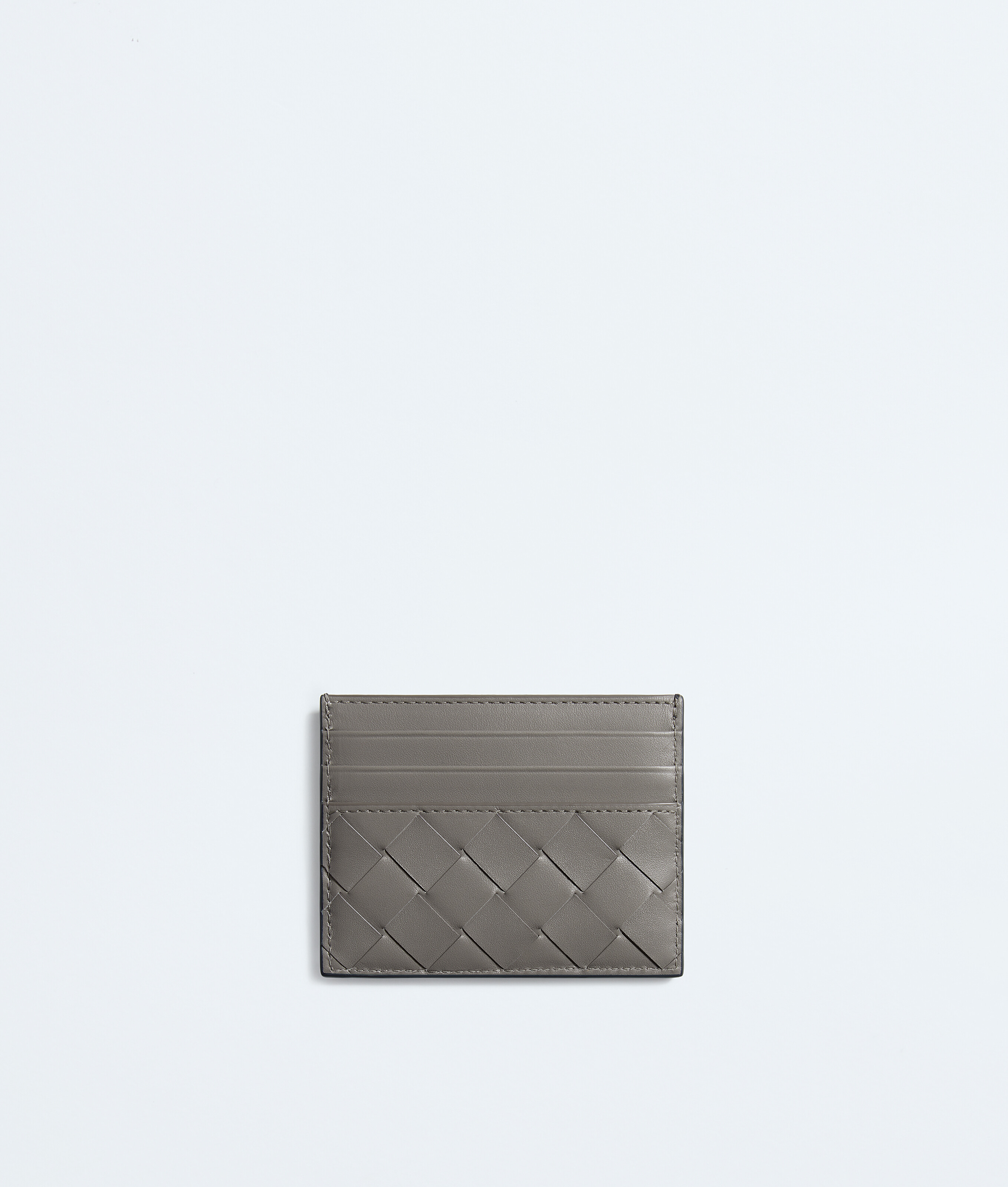 Men's Intrecciato Credit Card Case in Midnight/basalt Bottega Veneta Luxembourg EN - Image 2