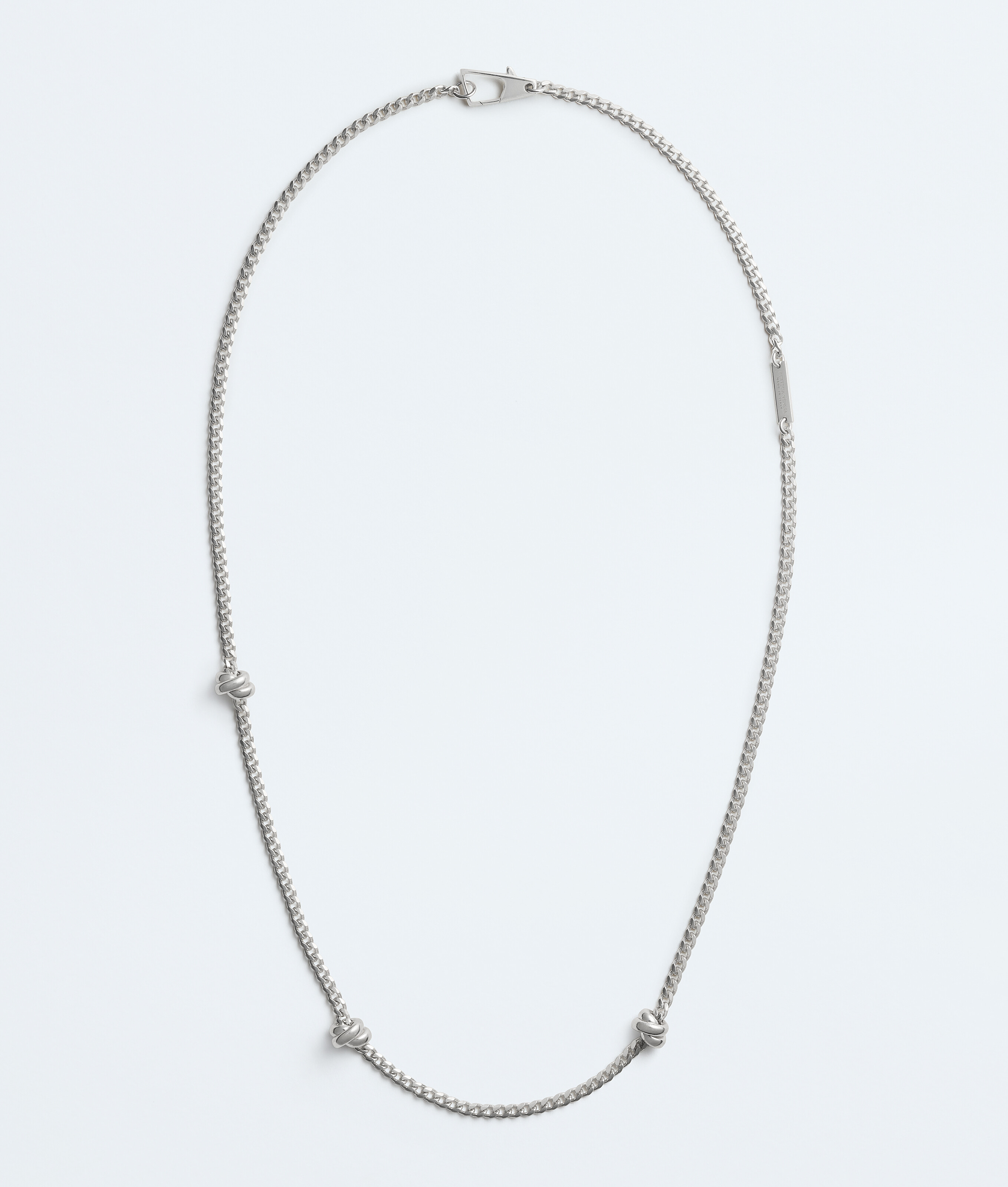 Men's Knot Necklace in Silver Bottega Veneta Luxembourg EN - Image 1