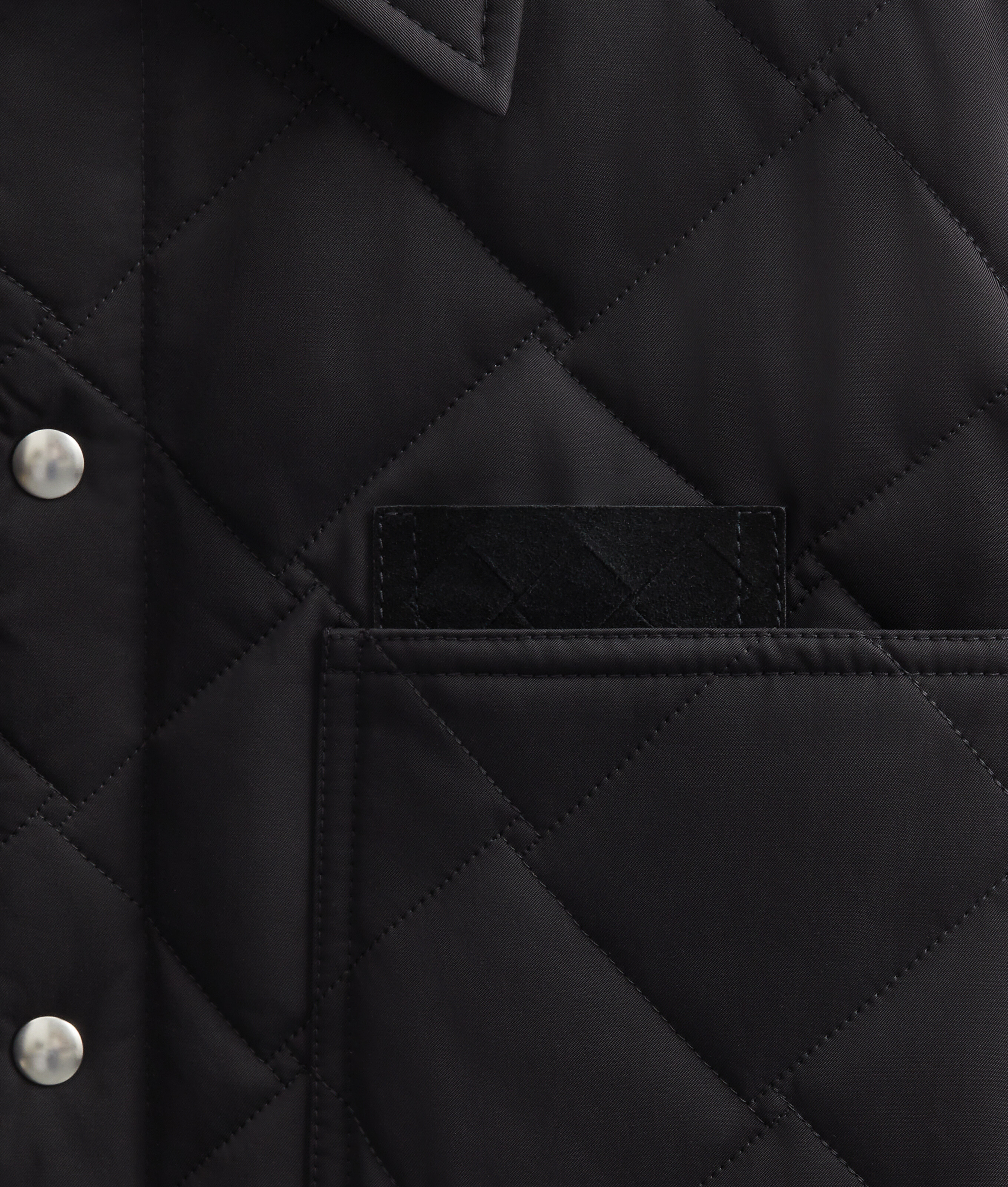 Men's Nylon And Cotton Quilted Overshirt in Double black Bottega Veneta Luxembourg EN - Image 5