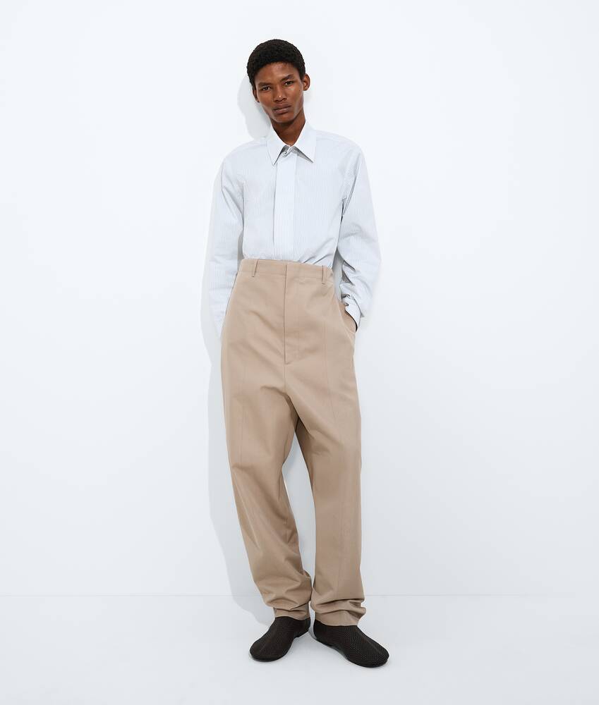 Display a large version of the product image 3 - Striped Cotton Poplin Shirt