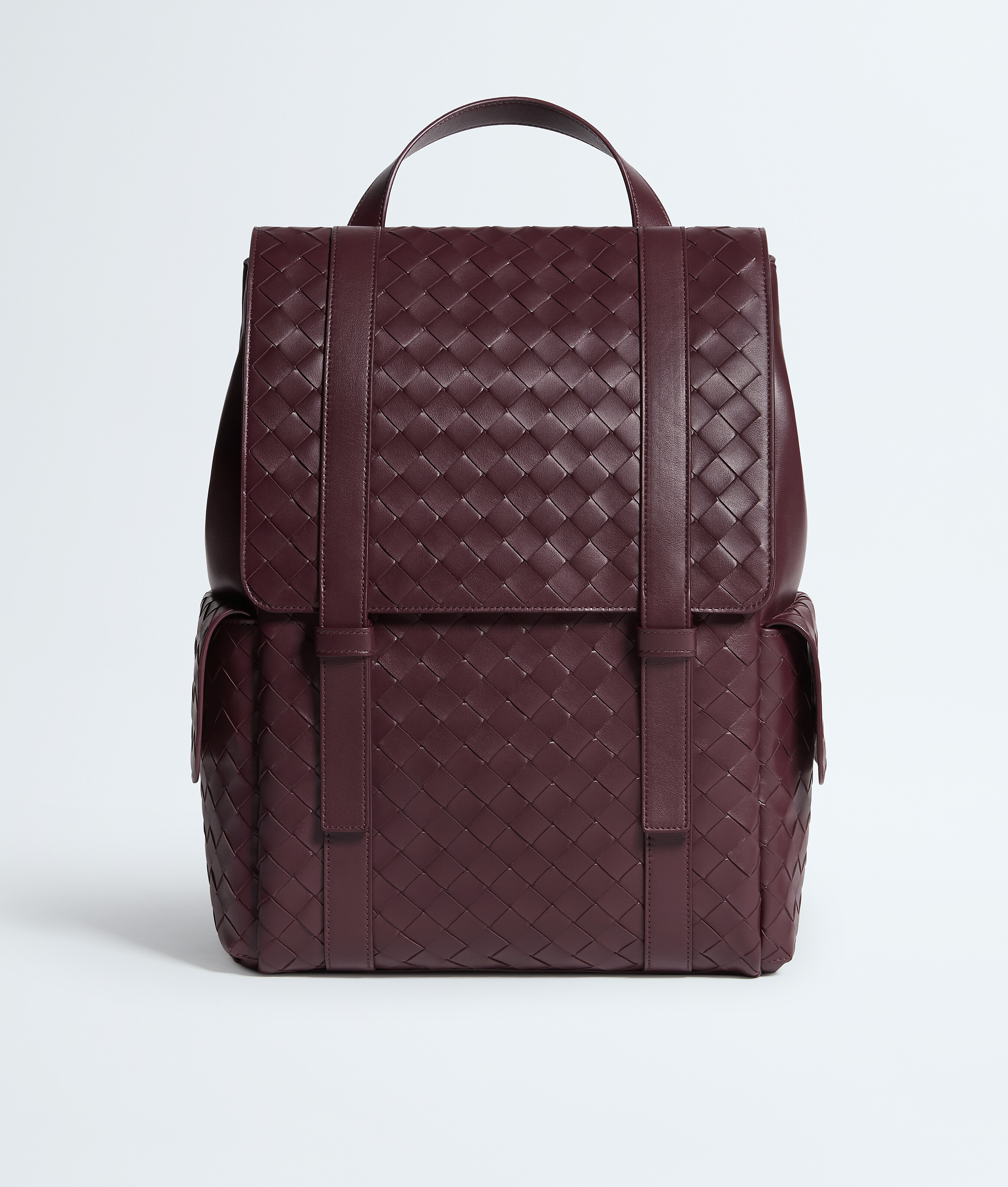 Bottega Veneta Bordeaux Intrecciato Back To School Backpack - Man - U