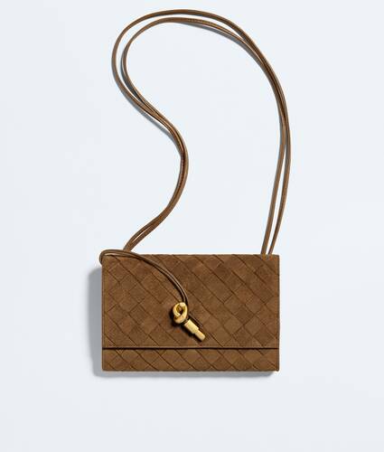 Andiamo Pouch mit Riemen f&uuml;r Damen in Dark caramel Bottega Veneta Schweiz DE - Image 1