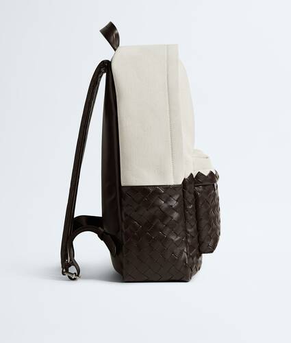 Men's Intrecciato Backpack in Natural/fondant Bottega Veneta Zimbabwe EN - Image 4
