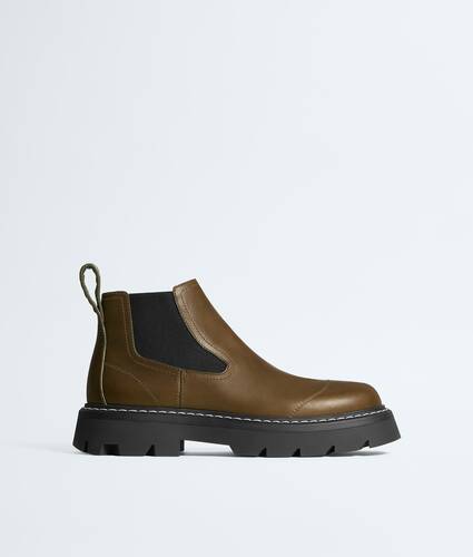 Men's Gum Chelsea Ankle Boot in Olive oil Bottega Veneta Italy EN - Image 1