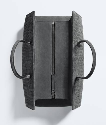 Women's Large Barbara Tote in Obsidian gray Bottega Veneta Zimbabwe EN - Image 7