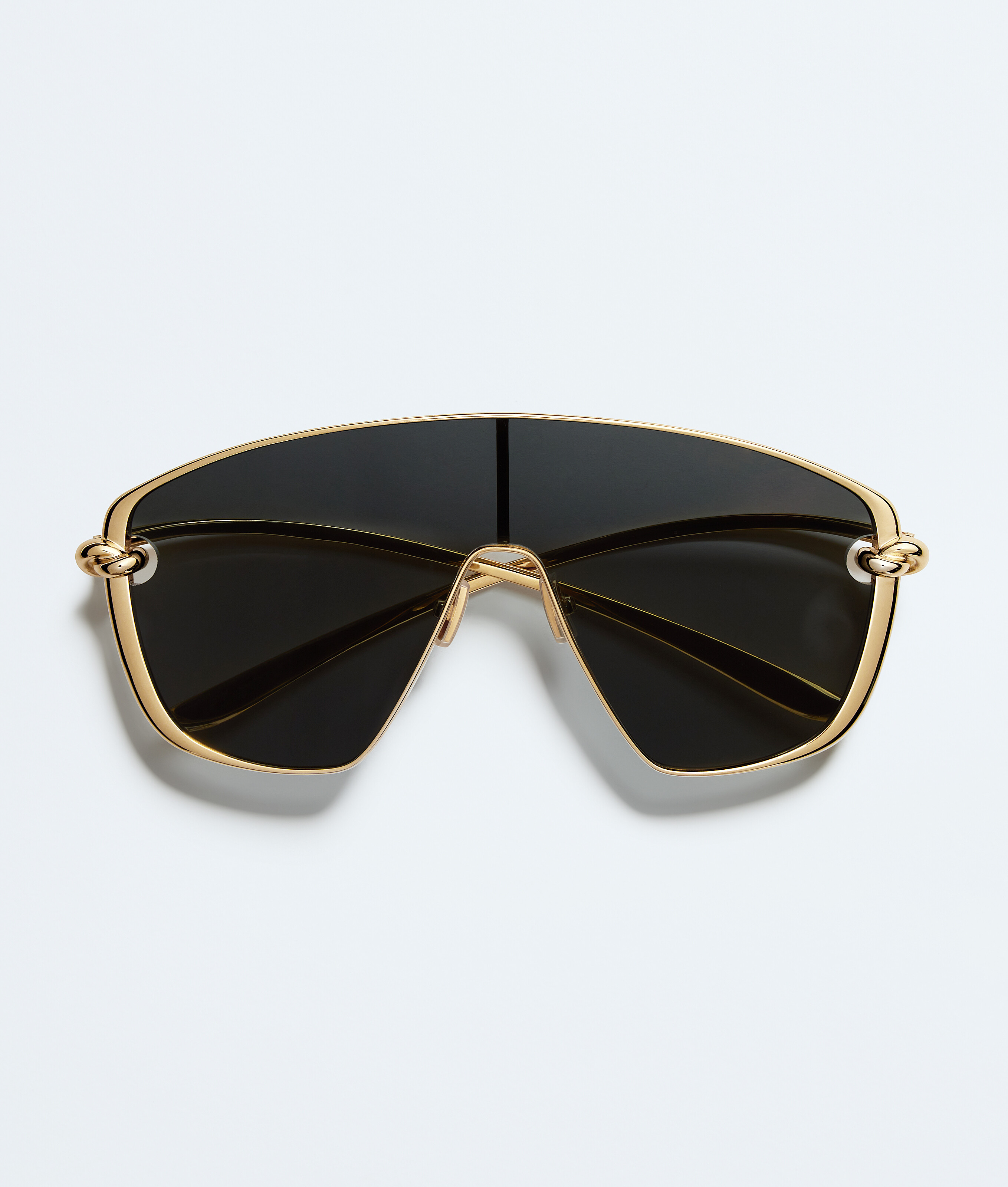 Bottega Veneta Bottega Veneta Knot Shield Sunglasses In Green