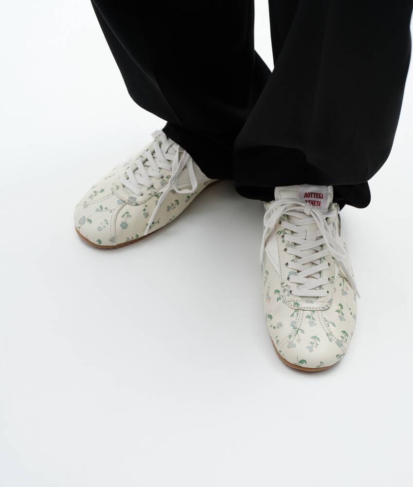Women's Shot Sneaker in Parchment/peach/blue Bottega Veneta United Arab Emirates EN - Image 2
