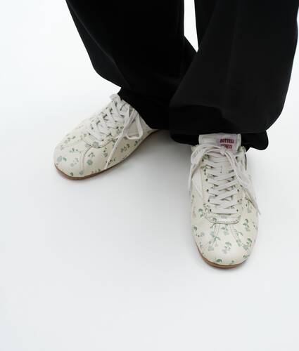Women's Shot Sneaker in Parchment/peach/blue Bottega Veneta United Arab Emirates EN - Image 2