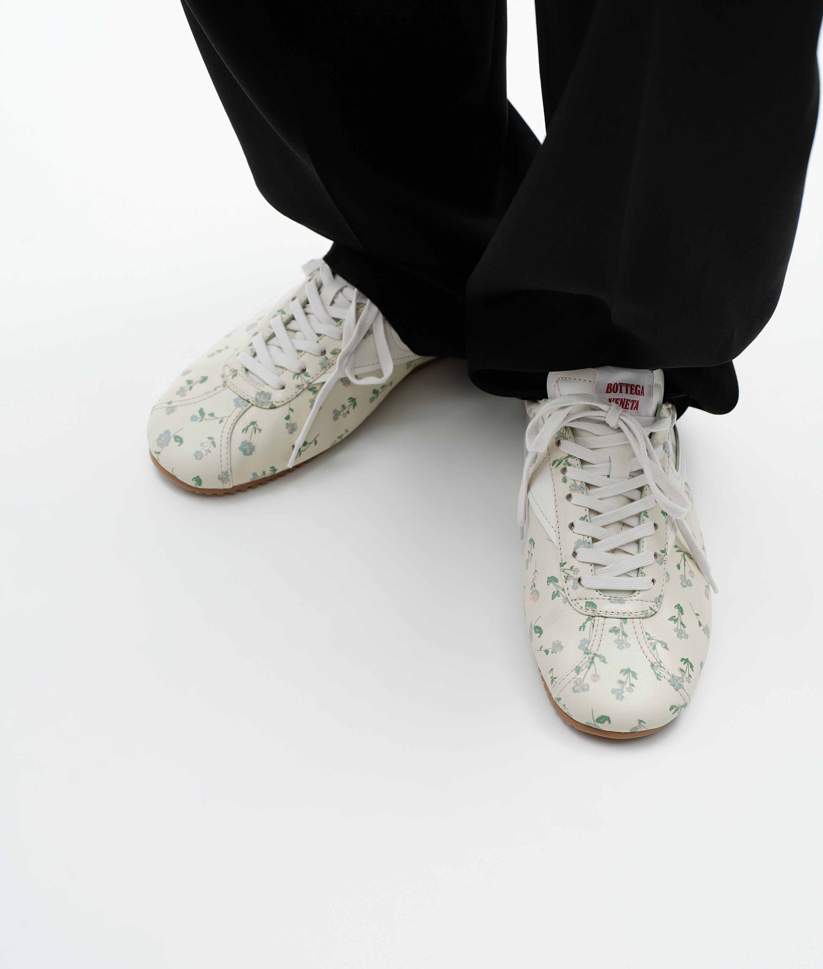 Women's Shot Sneaker in Parchment/peach/blue Bottega Veneta Luxembourg EN - Image 2