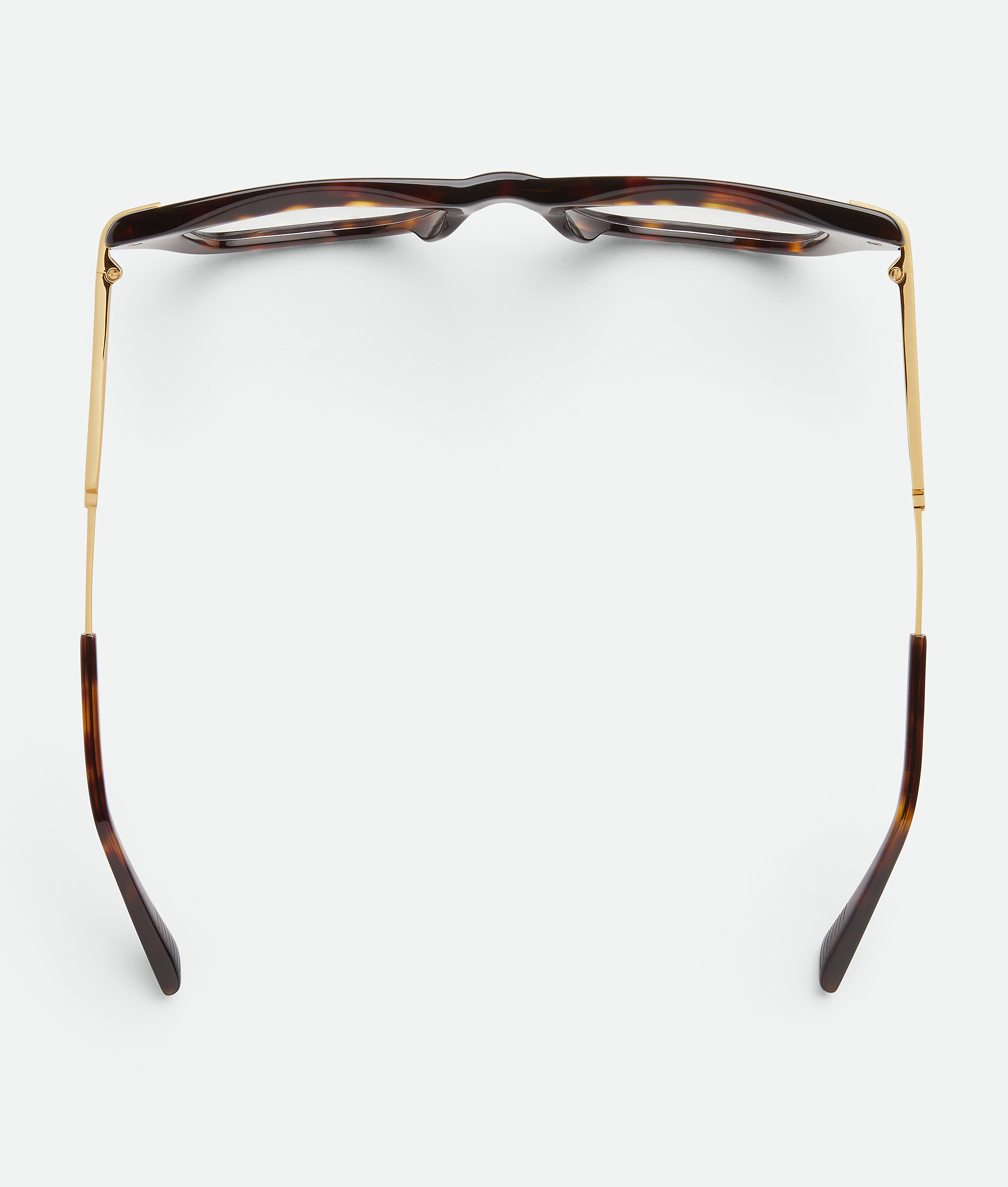Women's Classic Rectangular Eyeglasses in Havana/transparent Bottega Veneta Taiwan EN - Image 4