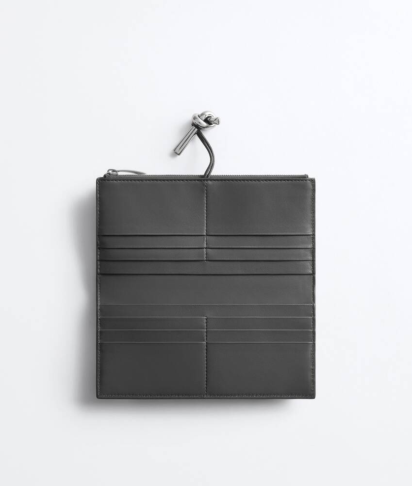 Women's Andiamo Long Wallet in Obsidian gray Bottega Veneta Canada EN - Image 2