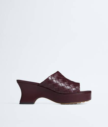 Women's Rosita Wedge Mule in Deep mahogany Bottega Veneta Slovakia EN - Image 1