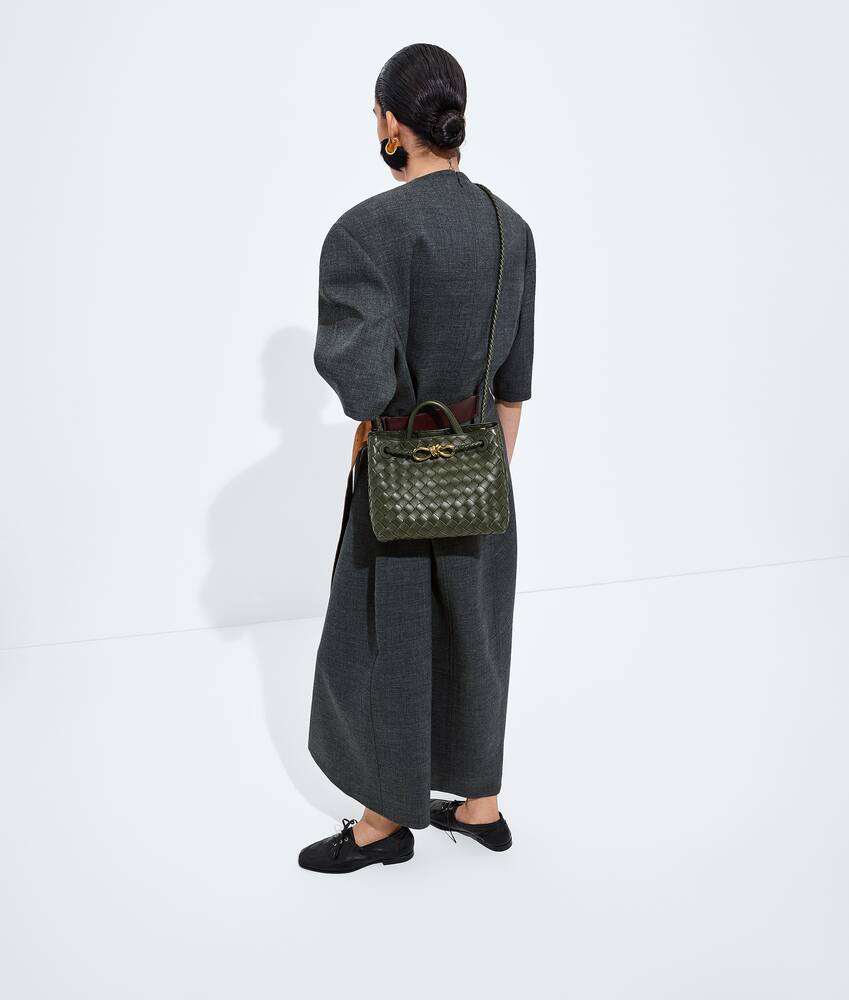 Women's Small Andiamo in Bark green Bottega Veneta Singapore EN - Image 2