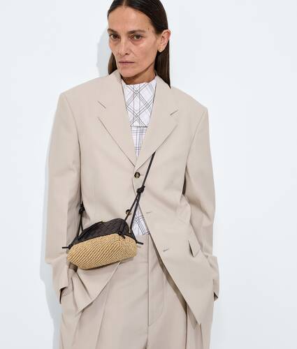 Ela's Pouch Concert em Espresso/natural Bottega Veneta Brasil PT - Image 2