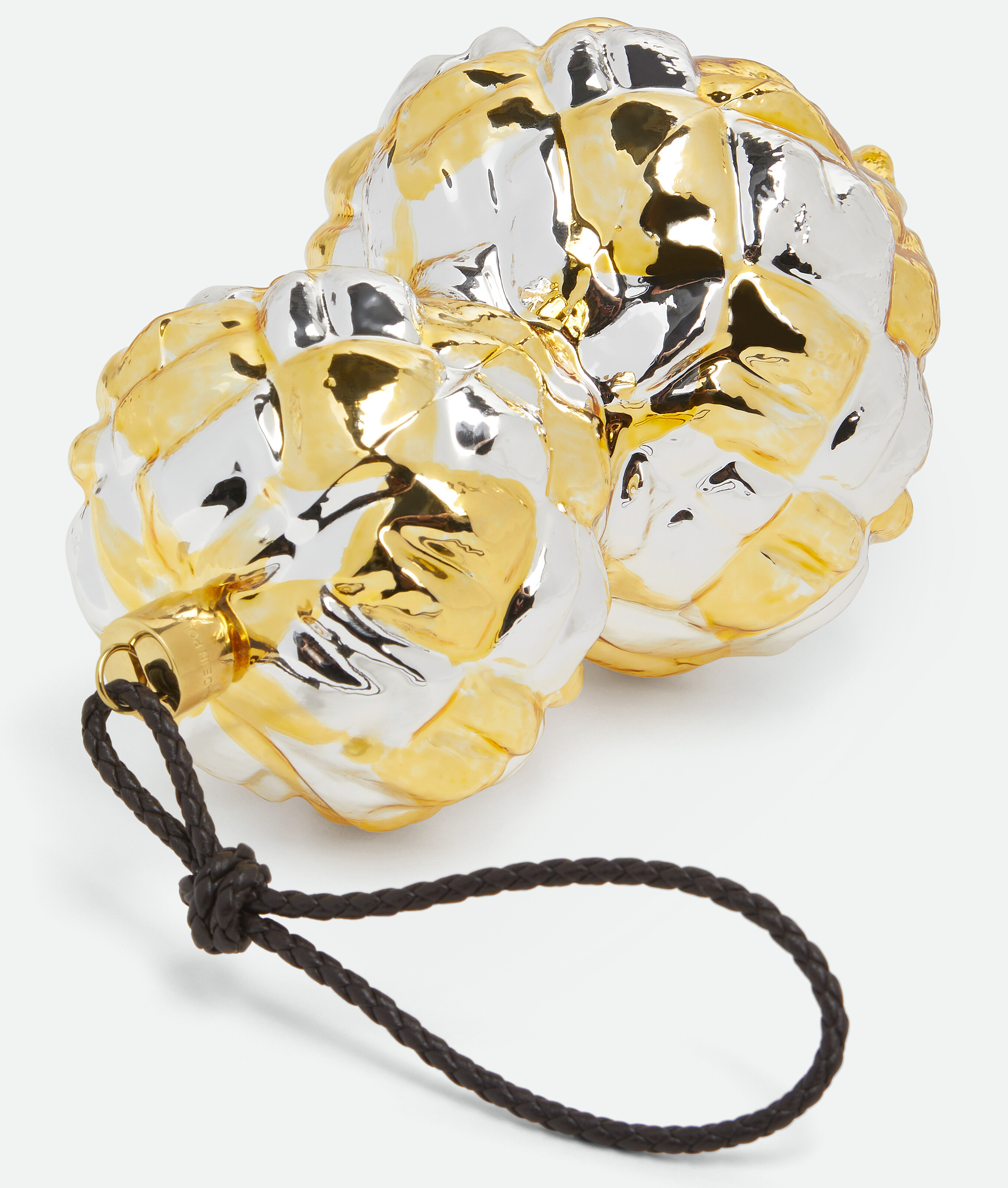 Check Ornament in Gold/silver Bottega Veneta Portugal EN - Image 3