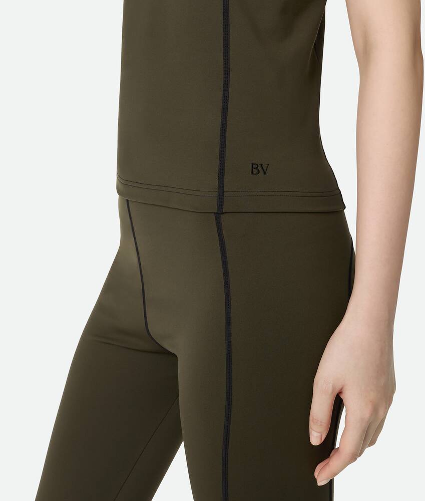 Women's Tech Jersey Tank Top in Rainforest Bottega Veneta Hong Kong SAR China EN - Image 4