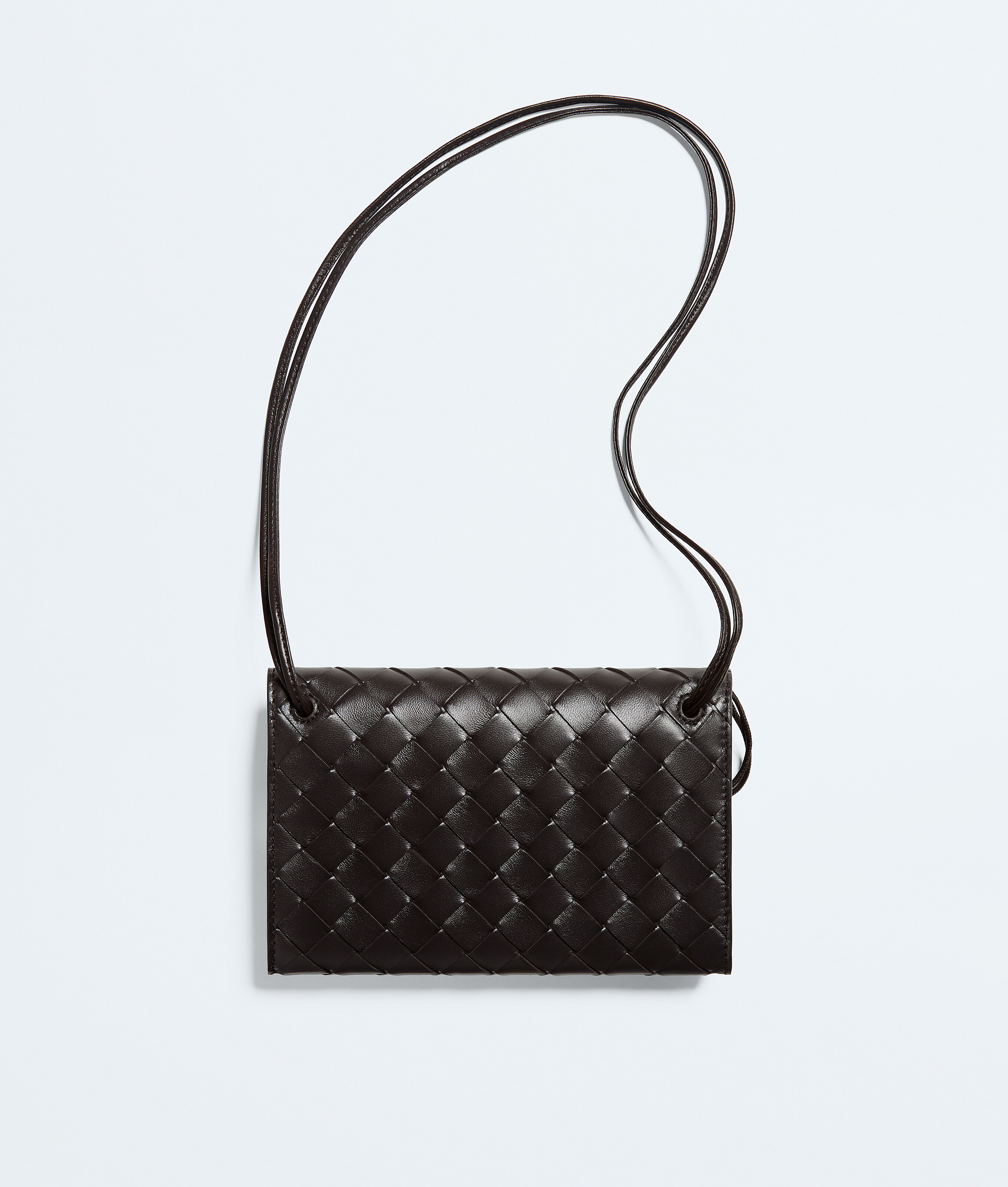 Women's Andiamo Pouch on Strap in Espresso Bottega Veneta Luxembourg EN - Image 4