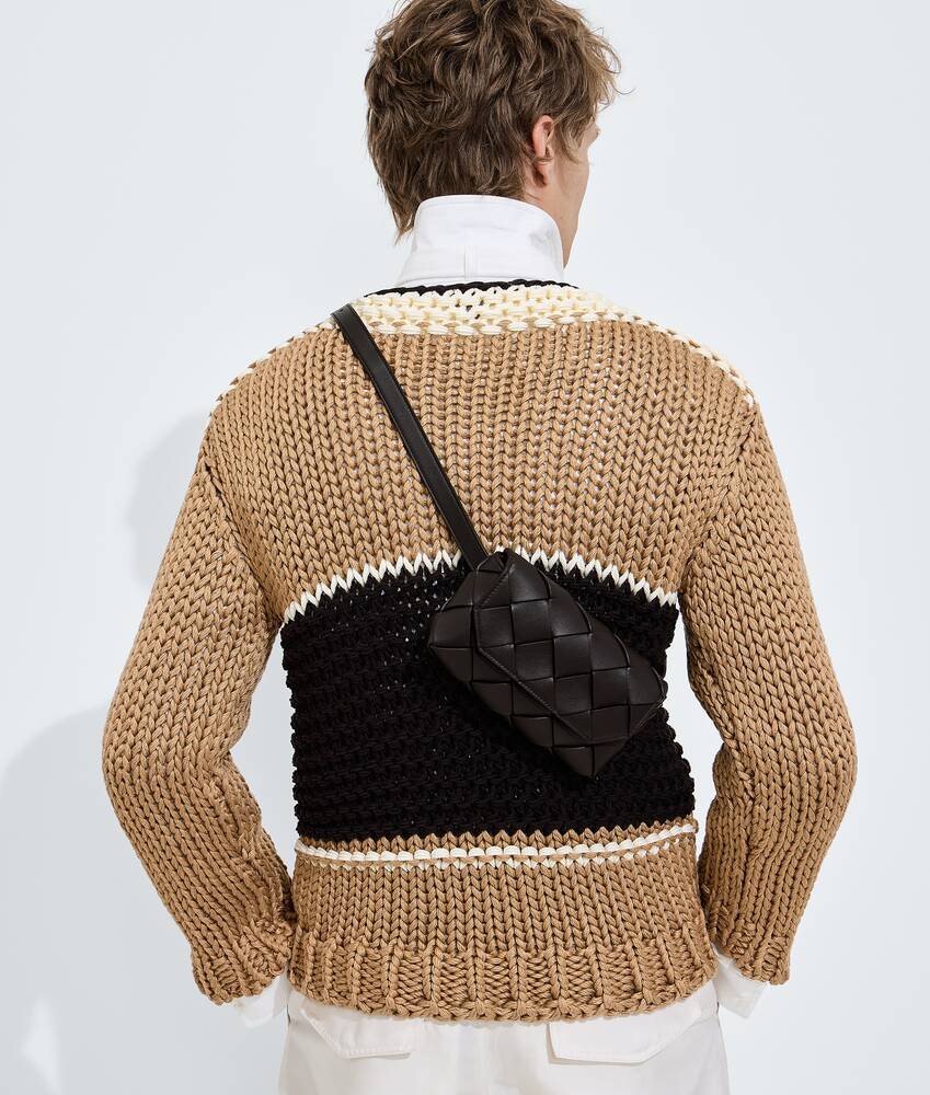 Men's Diago Belt Bag in Espresso/lava red Bottega Veneta Denmark EN - Image 2