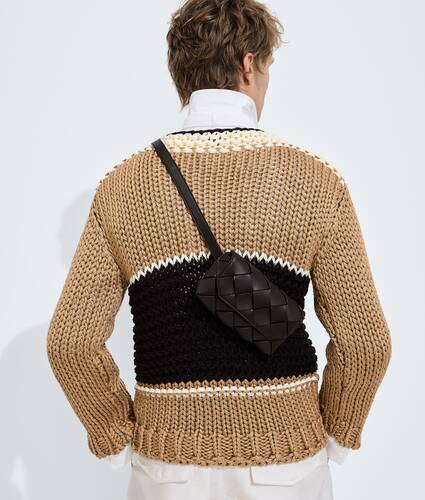 Men's Diago Belt Bag in Espresso/lava red Bottega Veneta Denmark EN - Image 2