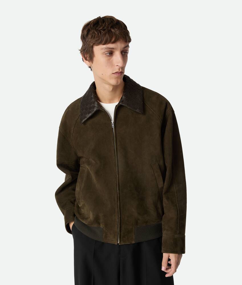 Display a large version of the product image 1 - Suede Leather Blouson