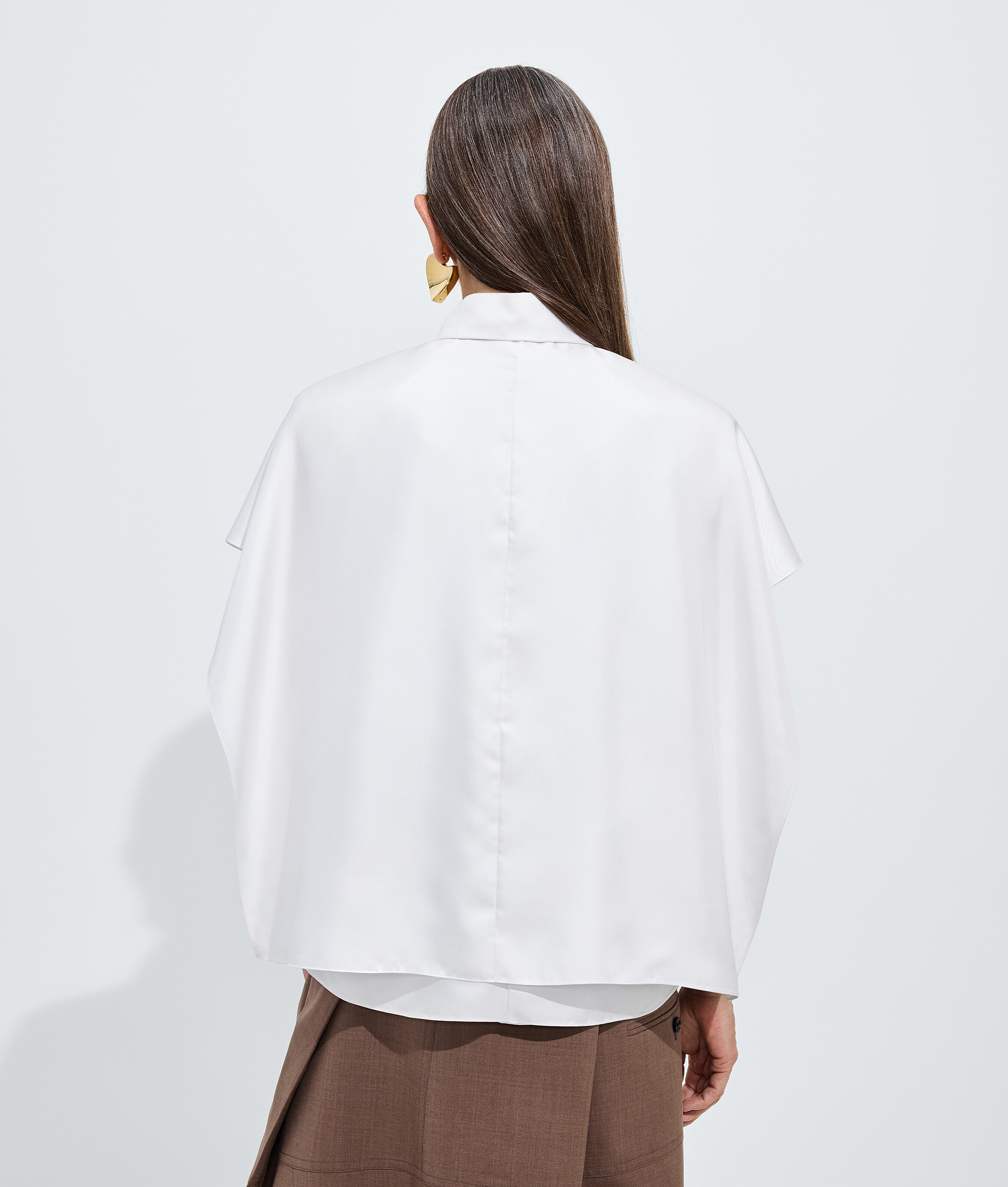 Hemd aus Seidentwill für Damen in White Bottega Veneta Deutschland DE - Image 3