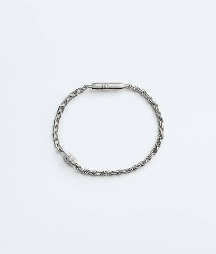 Men's Chain Bracelet in Silver Bottega Veneta Bulgaria EN - Image 3