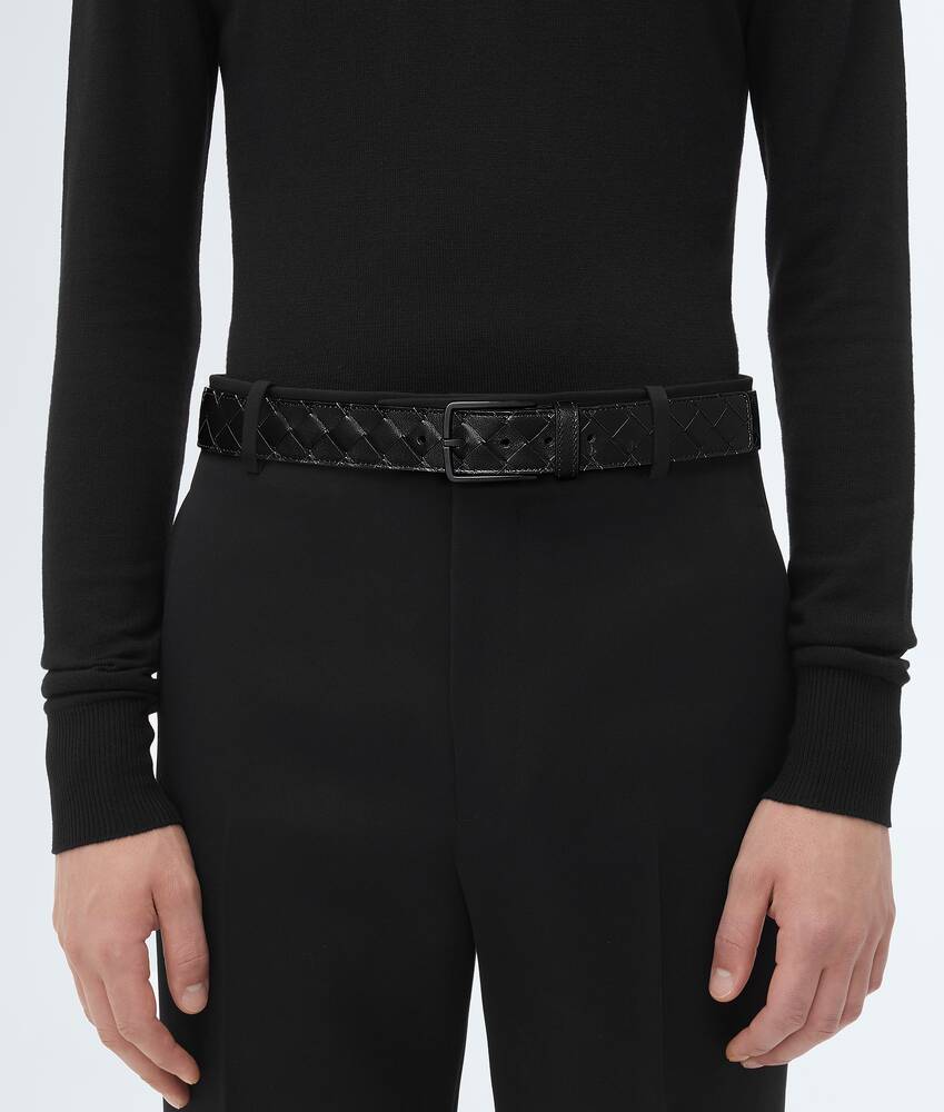 Ele's Cinto Intrecciato em Nero Bottega Veneta Brasil PT - Image 2