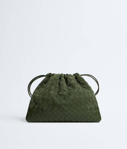Women's Dustbag in Green tweed Bottega Veneta Greece EN - Image 1