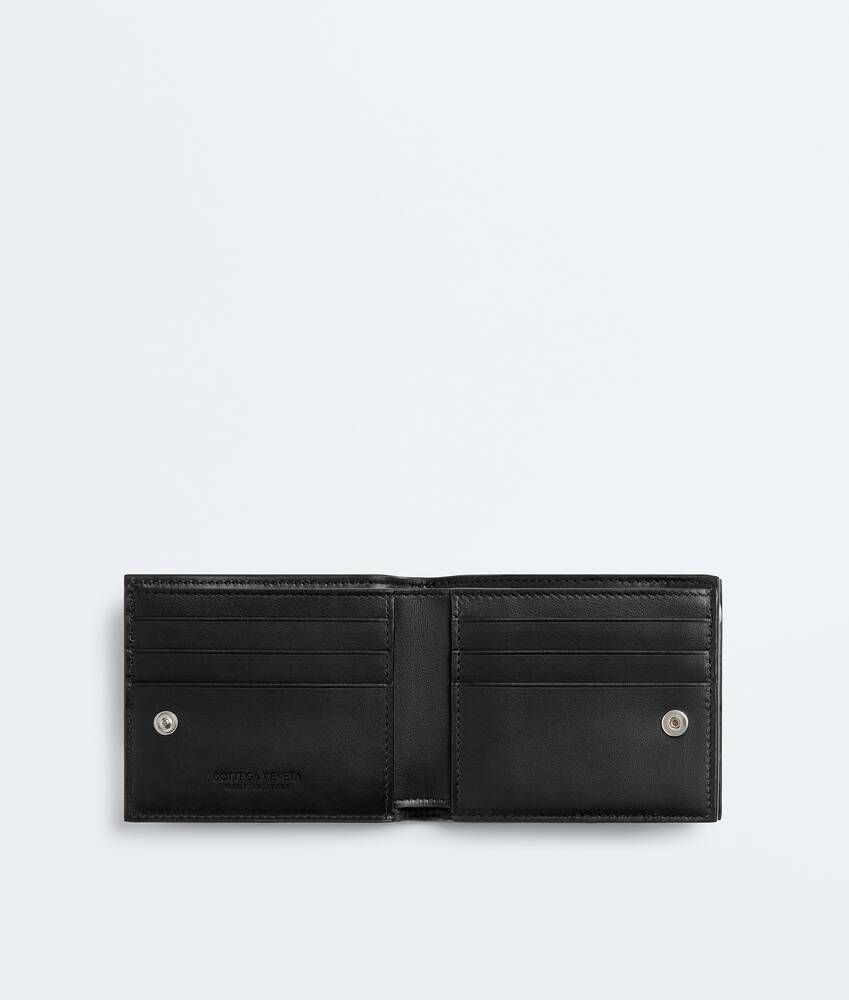 Men's Cassette Small Bi-Fold Wallet With Zip in Black Bottega Veneta United States EN - Image 2