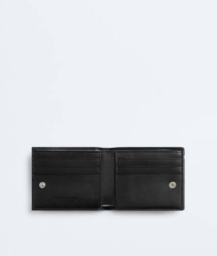 Cartera Cassette Bi-Fold peque&ntilde;a con cremallera para Hombre en Black Bottega Veneta Espa&ntilde;a ES - Image 2