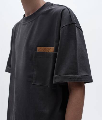Men's Cotton Jersey T-Shirt in Nightfall Bottega Veneta Switzerland EN - Image 4