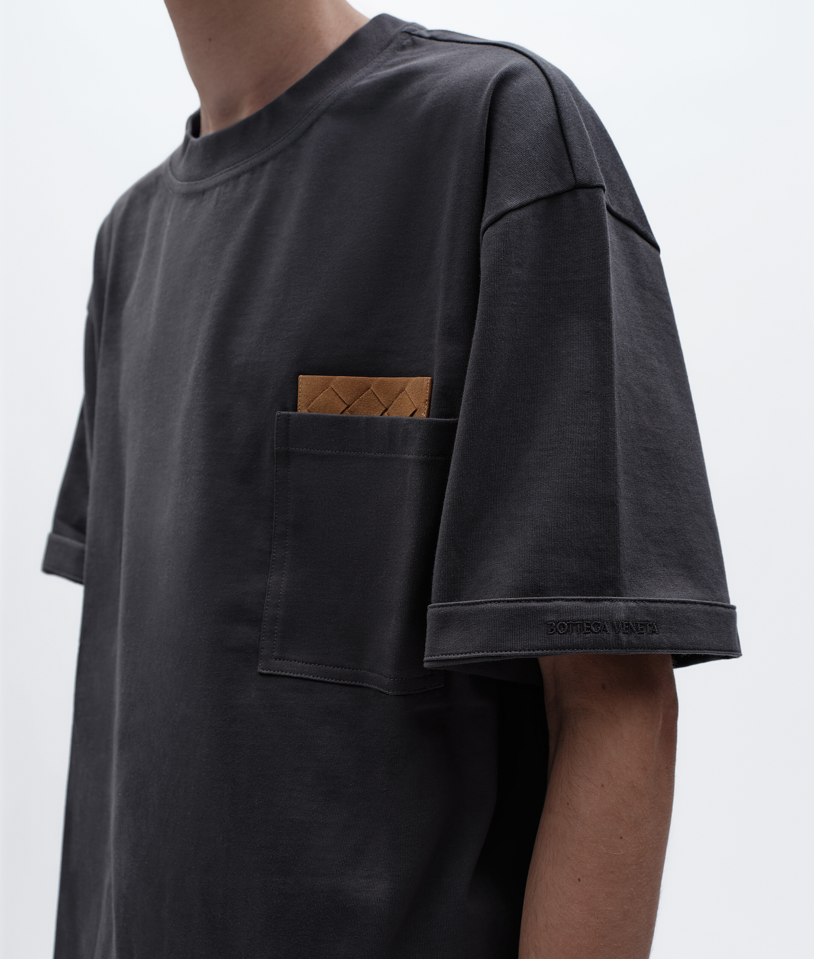 Men's Cotton Jersey T-Shirt in Nightfall Bottega Veneta Luxembourg EN - Image 4