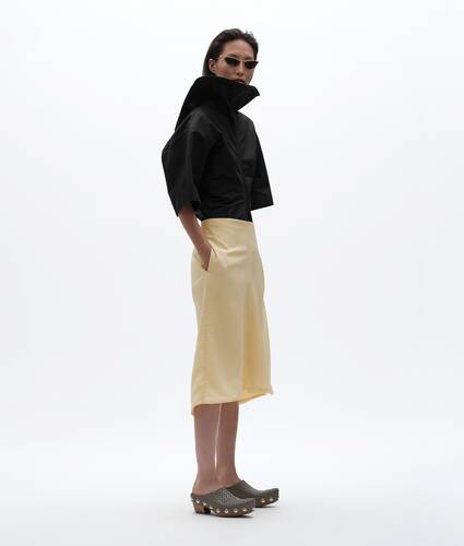 Gonna in seta e tela di viscosa da Donna in Solstice Bottega Veneta Italia IT - Image 1