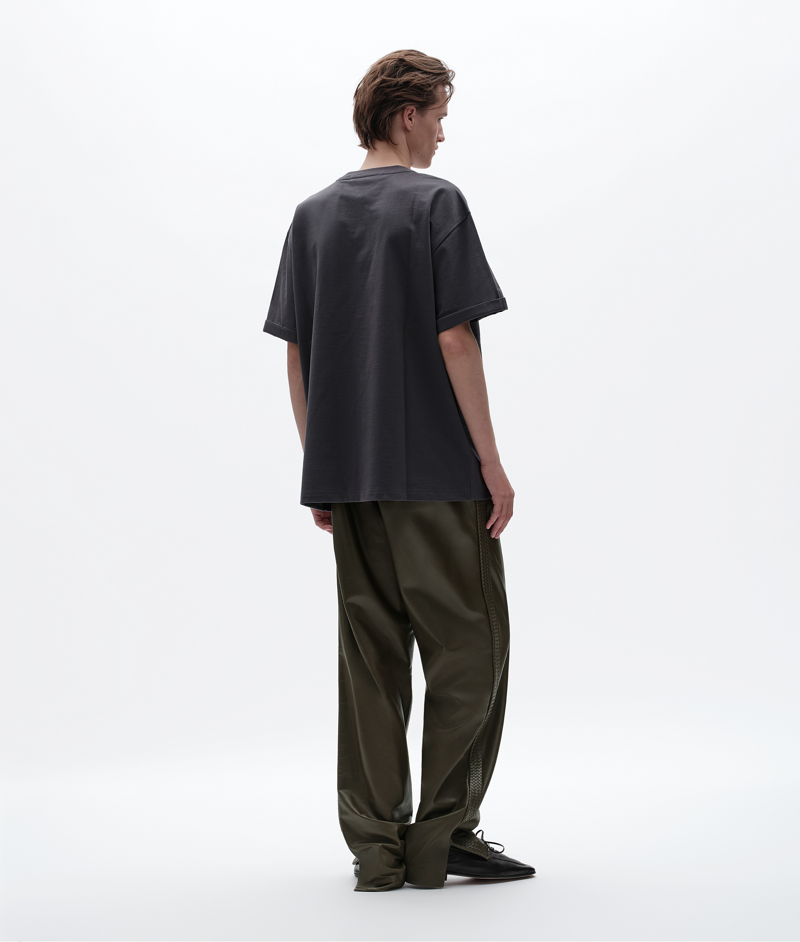 Men's Cotton Jersey T-Shirt in Nightfall Bottega Veneta Luxembourg EN - Image 3