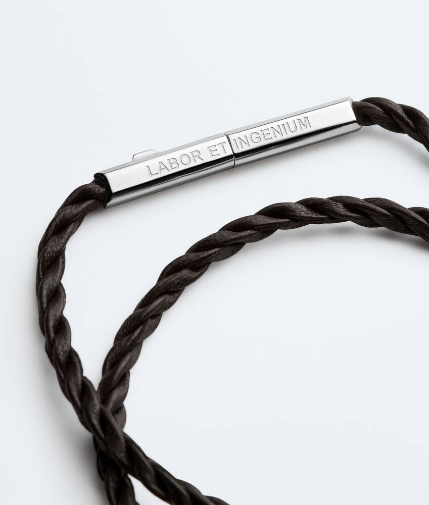 Men's Rope Leather Bracelet in Espresso Bottega Veneta Slovakia EN - Image 4
