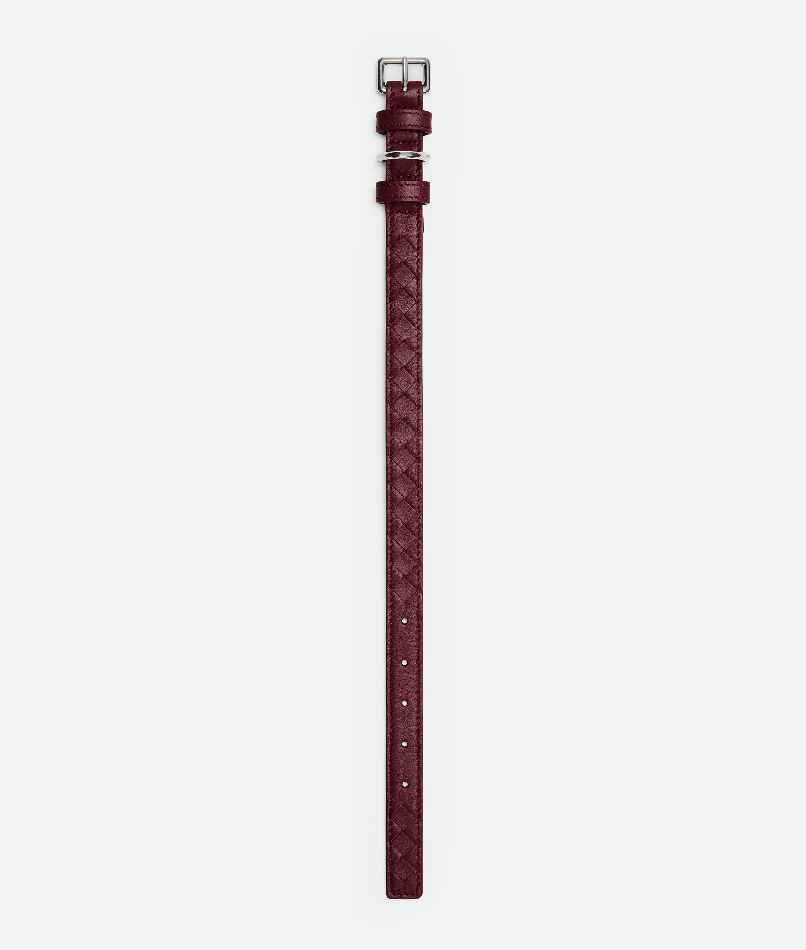 Small Intrecciato Dog Collar in Barolo Bottega Veneta Luxembourg EN - Image 2